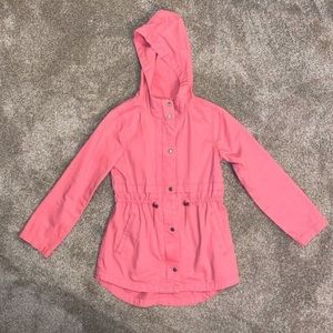 Girls Pink Old Navy Hooded Scout Jacket